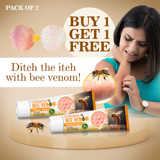 Urticaria Relief™ Bee Venom Therapy Cream – Soothe Itchy Skin & Boost Healing 🐝✨
