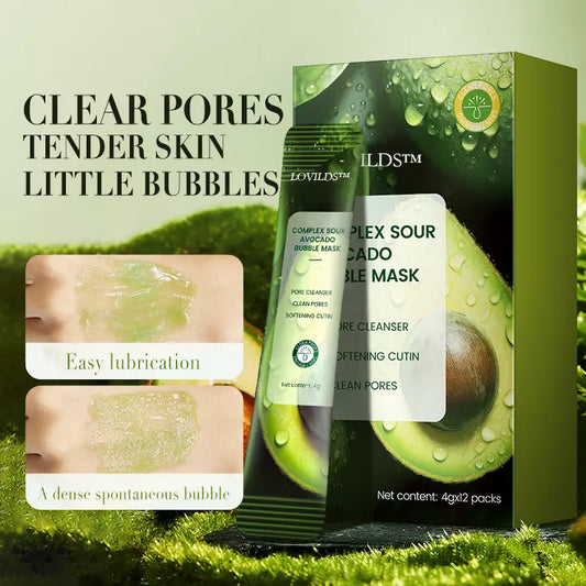 AvocadoGlow™ - Avocado Cleansing Facial Bubble Mask 🥑✨ (Buy 1 Get 1 Free🔥🔥)