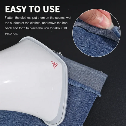 HemEasy™ Iron-On Fabric Hem Tape – No Sewing Required for Trousers, Clothes, Jeans, Skirt, Curtains, etc.