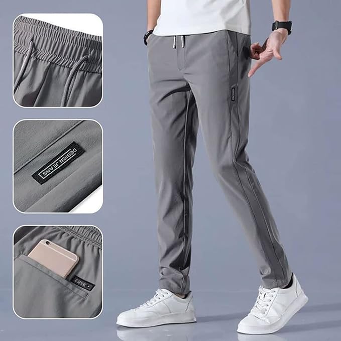 Combo of 2 Men's Sports Regular Fit Lycra Track Pants (Pack of 2)