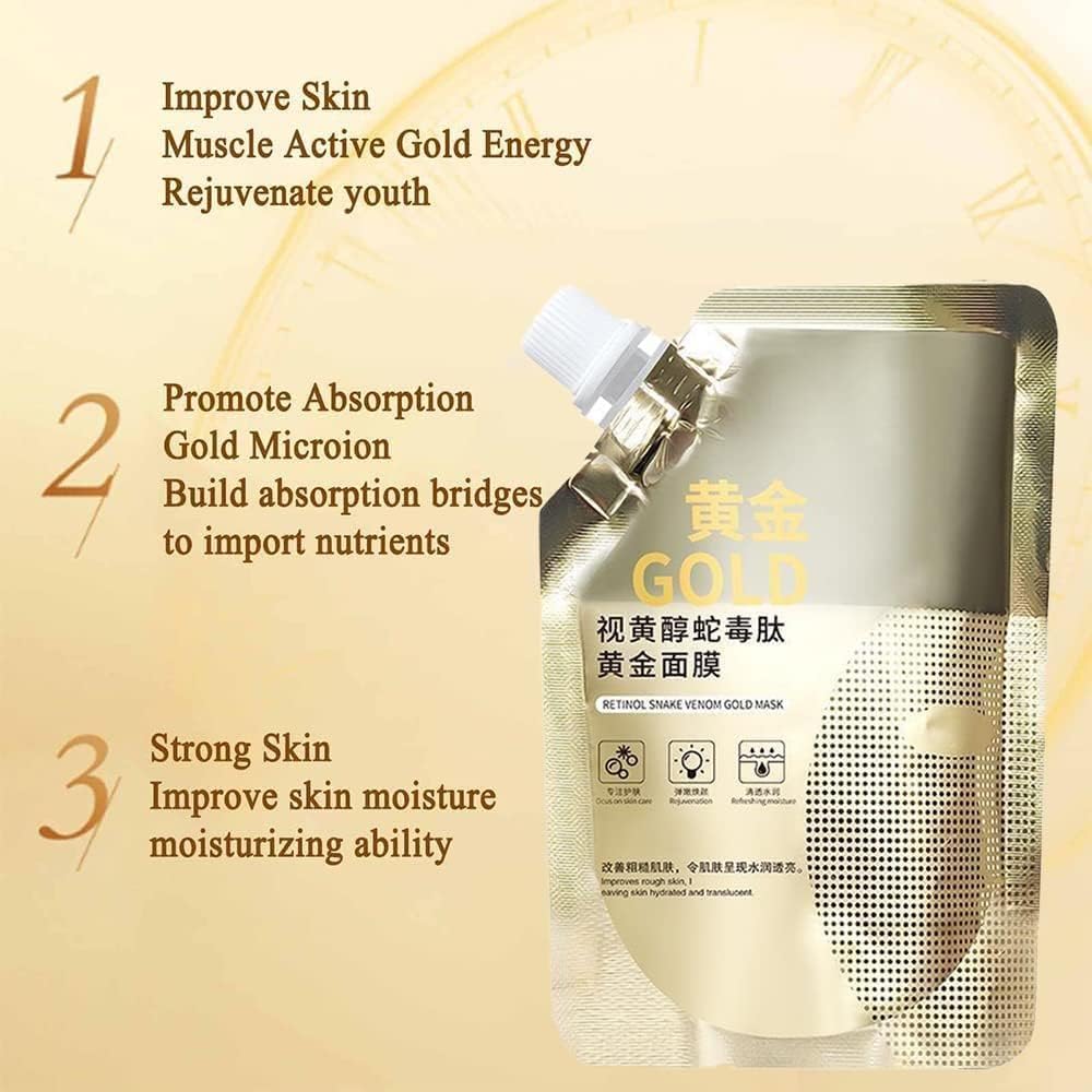 VenomGlow™ - Retinol Infusion Snake Venom Gold Mask 🐍✨ (Buy 1 Get 1 Free🔥🔥)