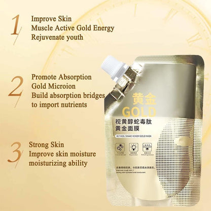 VenomGlow™ - Retinol Infusion Snake Venom Gold Mask 🐍✨ (Buy 1 Get 1 Free🔥🔥)
